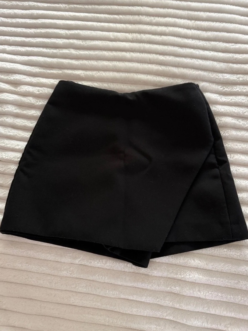 Zara Black Wrap Mini Skort